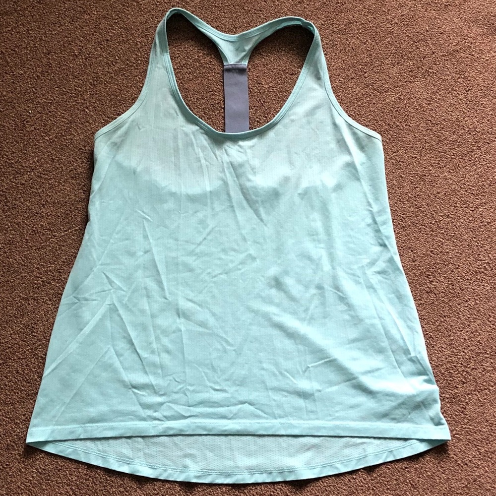Blue Workout Tank Top